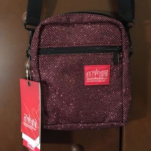 Manhattan Portage Midnight City Lights Bag (SM) Burgundy
